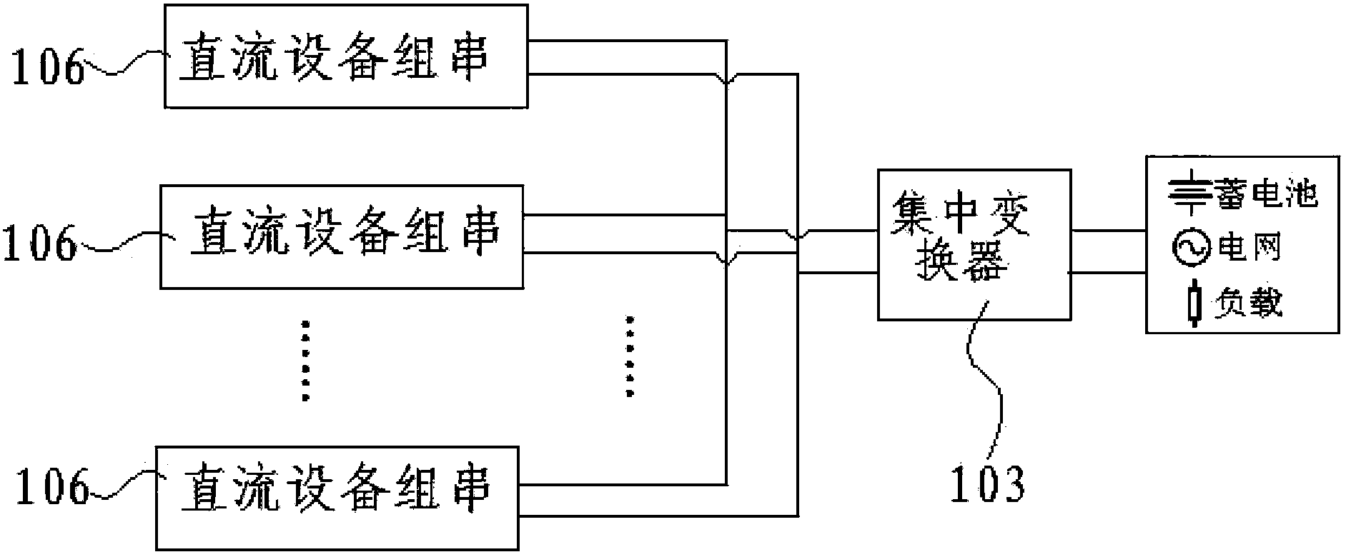 Distributed new energy power generation system and distributed mixing maximum power tracking method