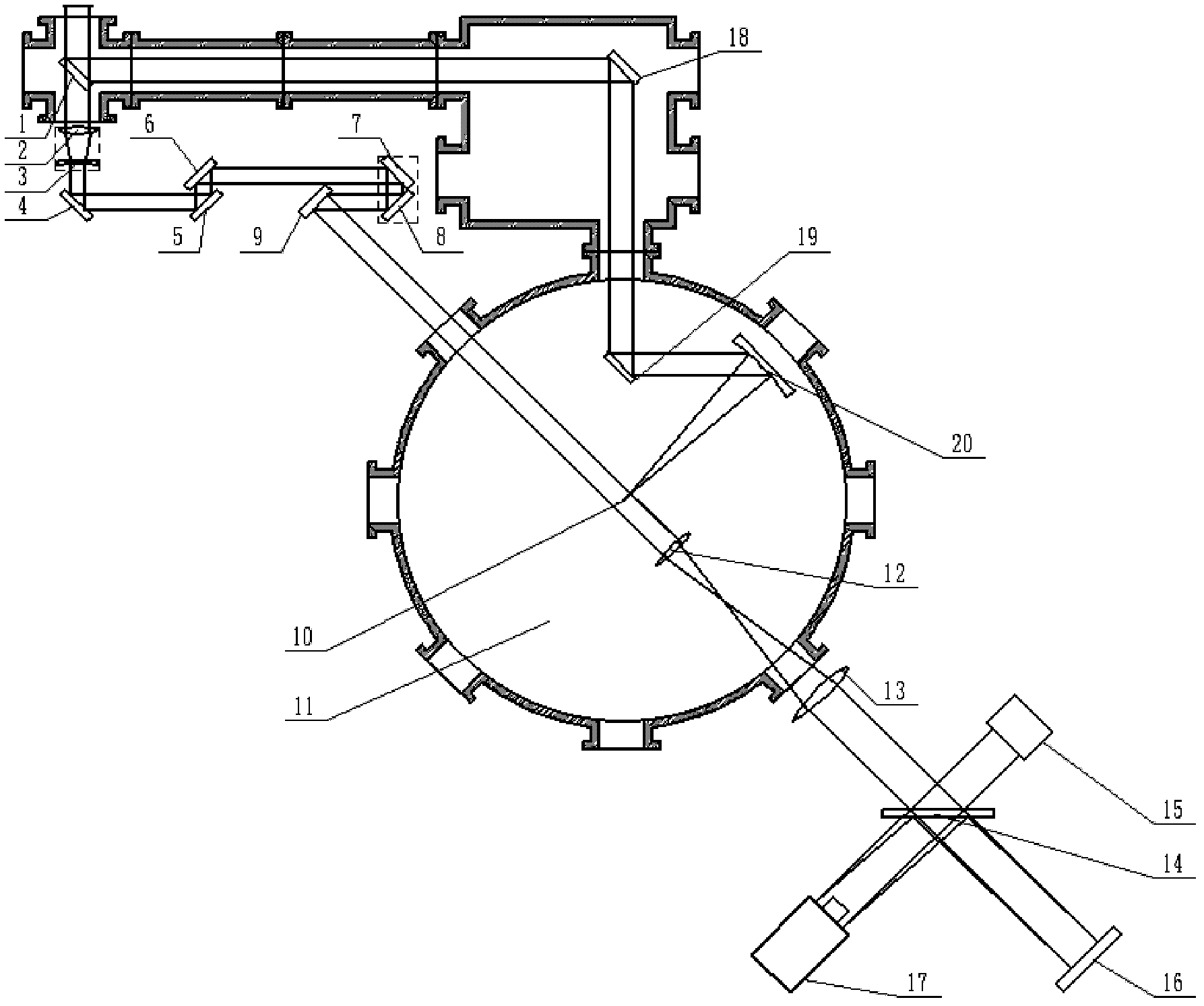 Single-beam femtosecond probe for diagnosing laser plasma parameters