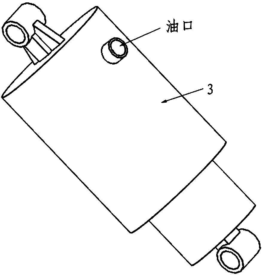 Oil cavity interconnecting two-stage vibration isolation balanced suspension