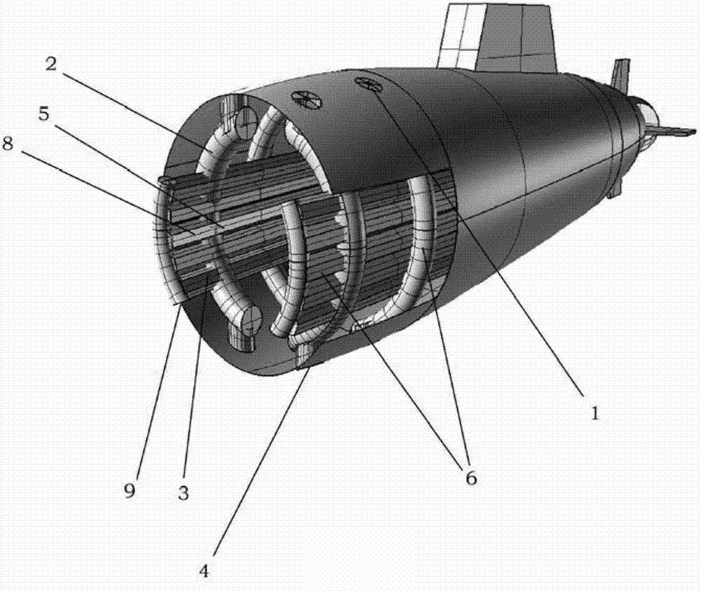 Device for effectively controlling floating system of submarine and deep submergence vehicle and submerging-floating method