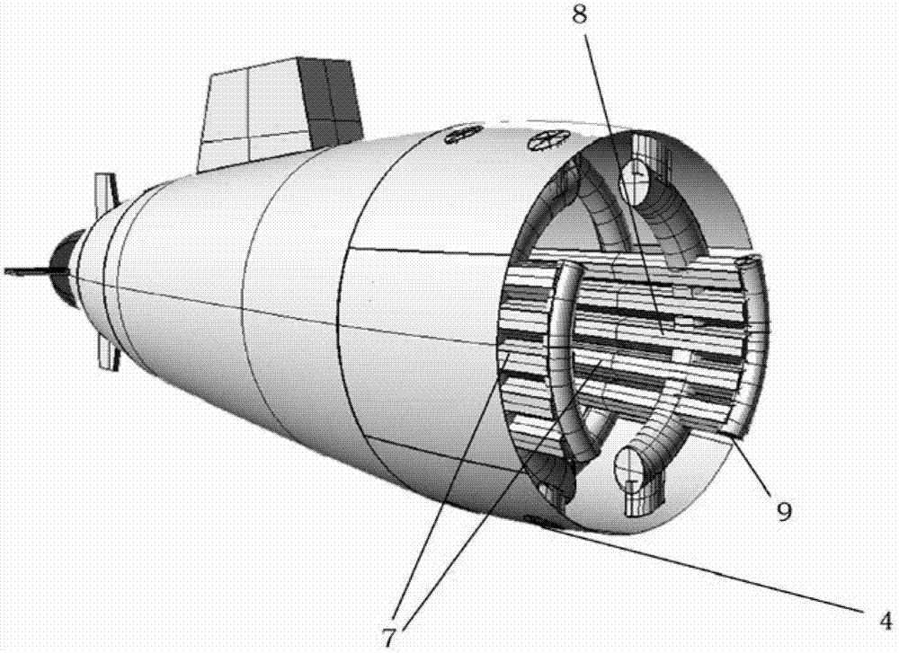 Device for effectively controlling floating system of submarine and deep submergence vehicle and submerging-floating method