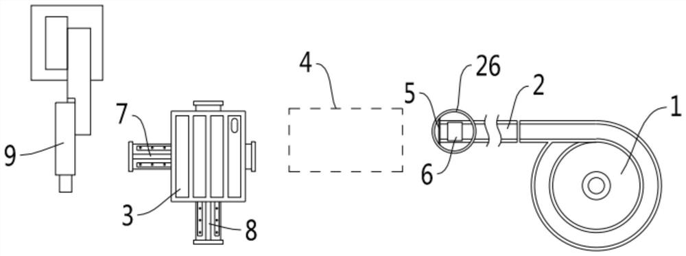 Automatic sampling auxiliary device for colorectal cancer screening