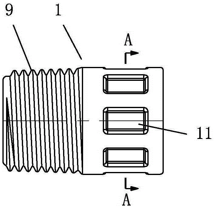 Plastic pipe fitting with plastic-steel composite reinforced threaded insert and its production process