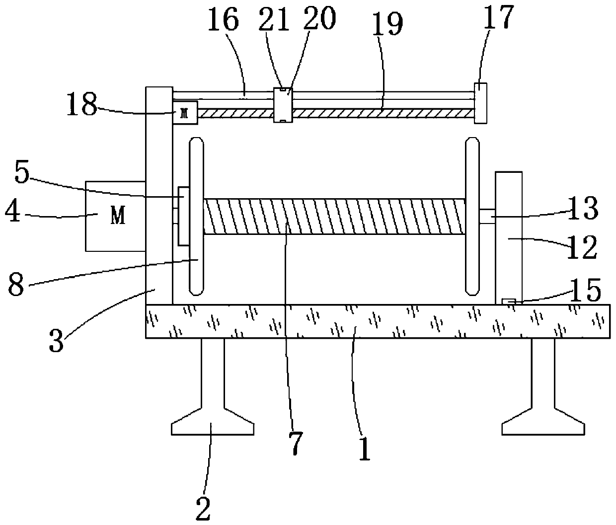 Winding device for cotton thread production