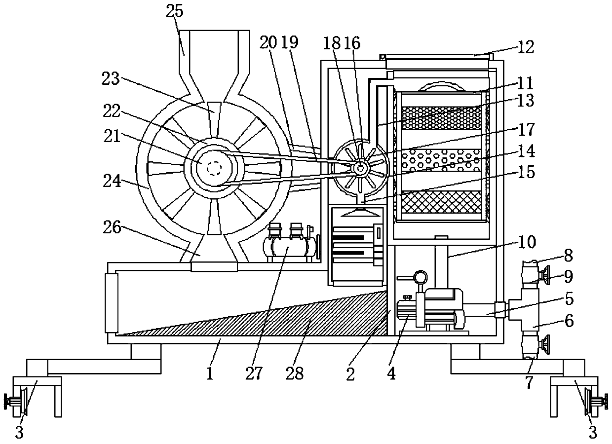 Automatic fish feeding device with water changing function, and application method thereof