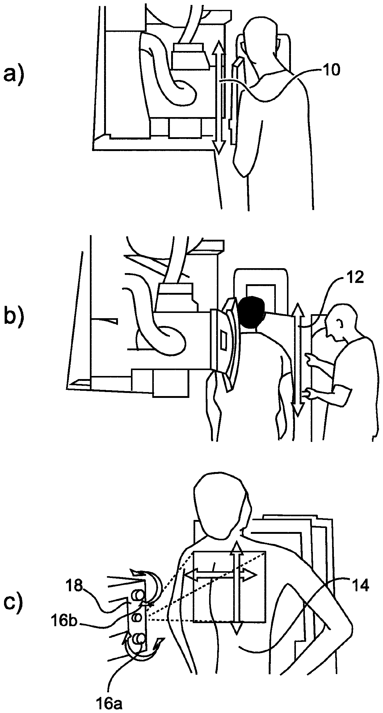 X-ray apparatus having a composite field of view