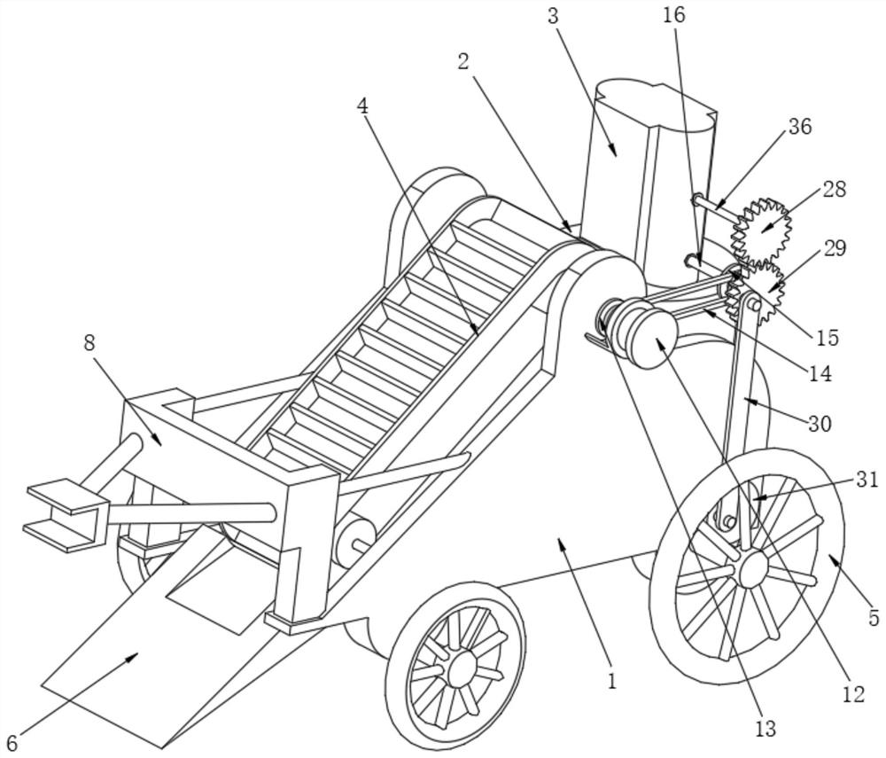 Auxiliary treatment device for agriculture and forestry planting soil