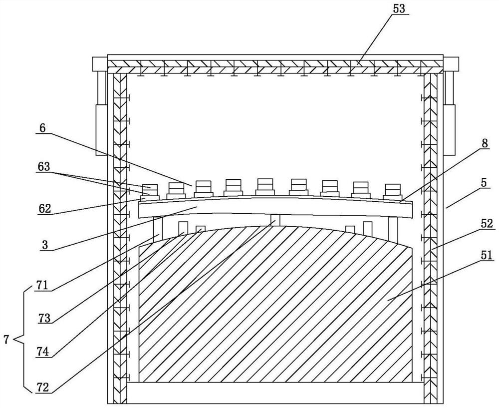 A flatness thermal shaping treatment process for a gas diffuser