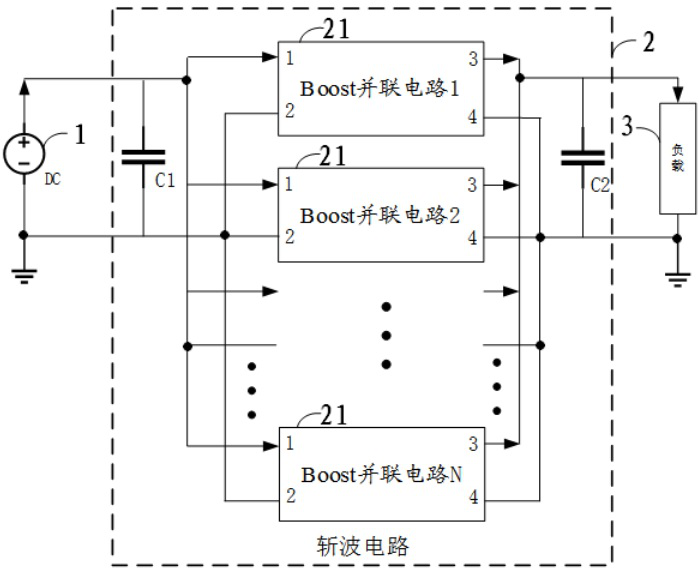 Hydrogen fuel cell power system and chopper circuit control system and method