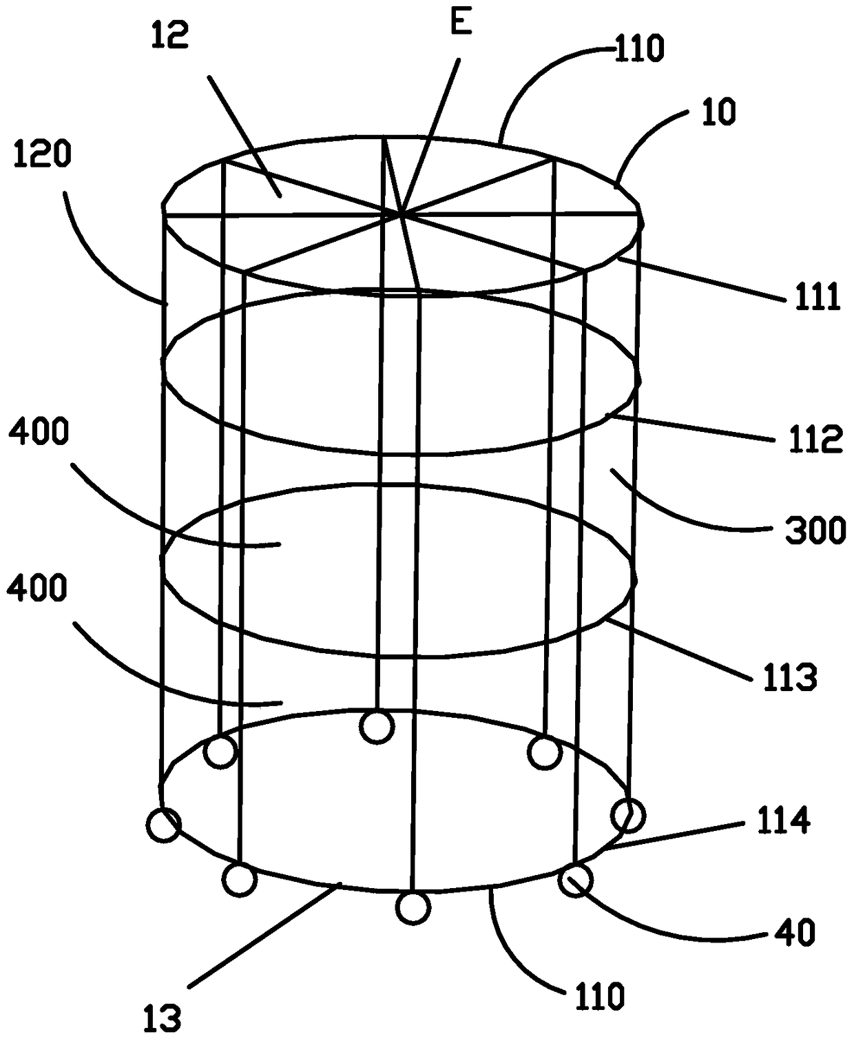 Cage fire protection device and system