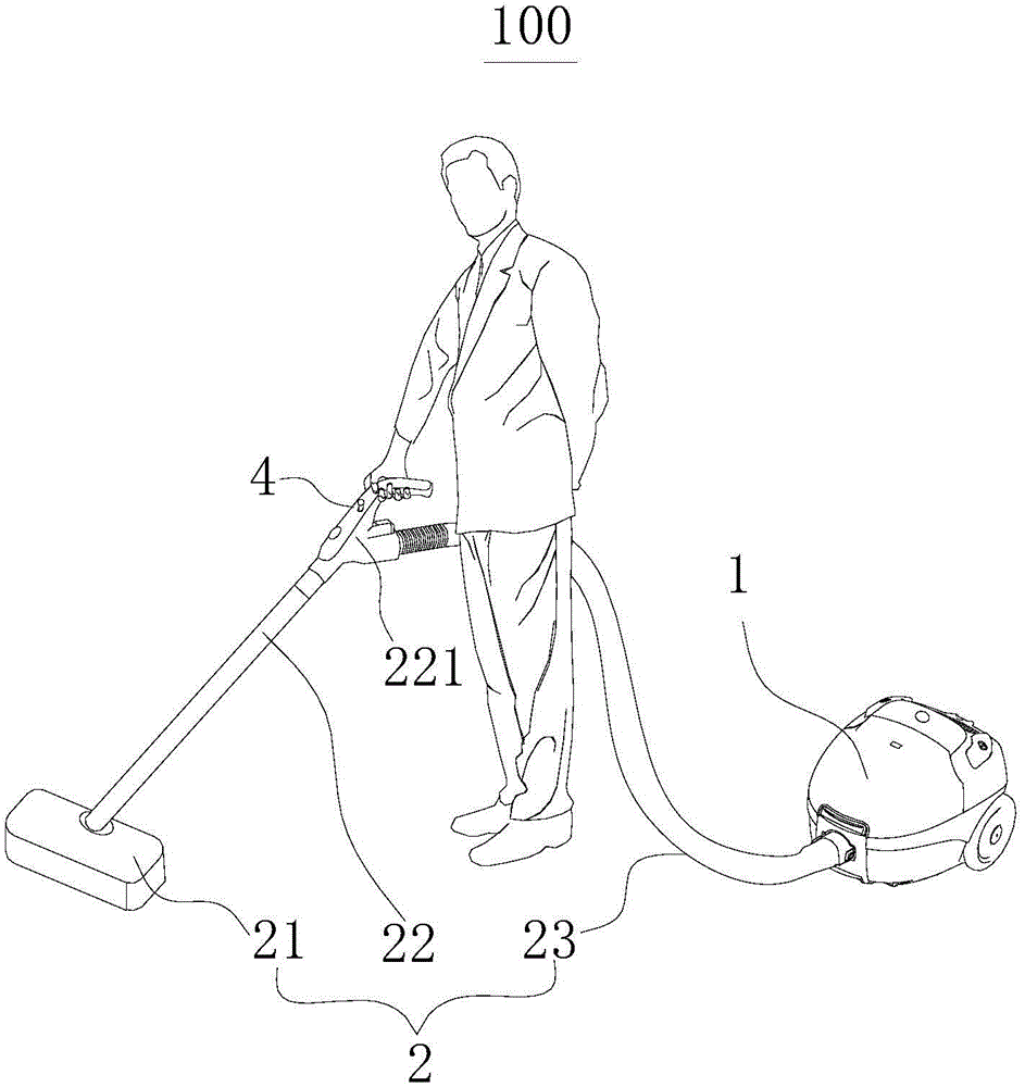 Horizontal dust collector