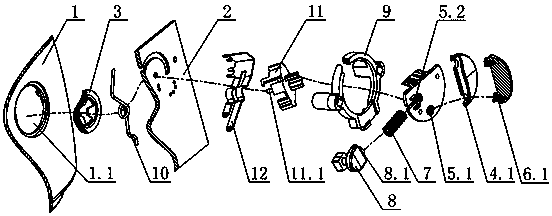 Transmission and speed governing device of food processing machinery