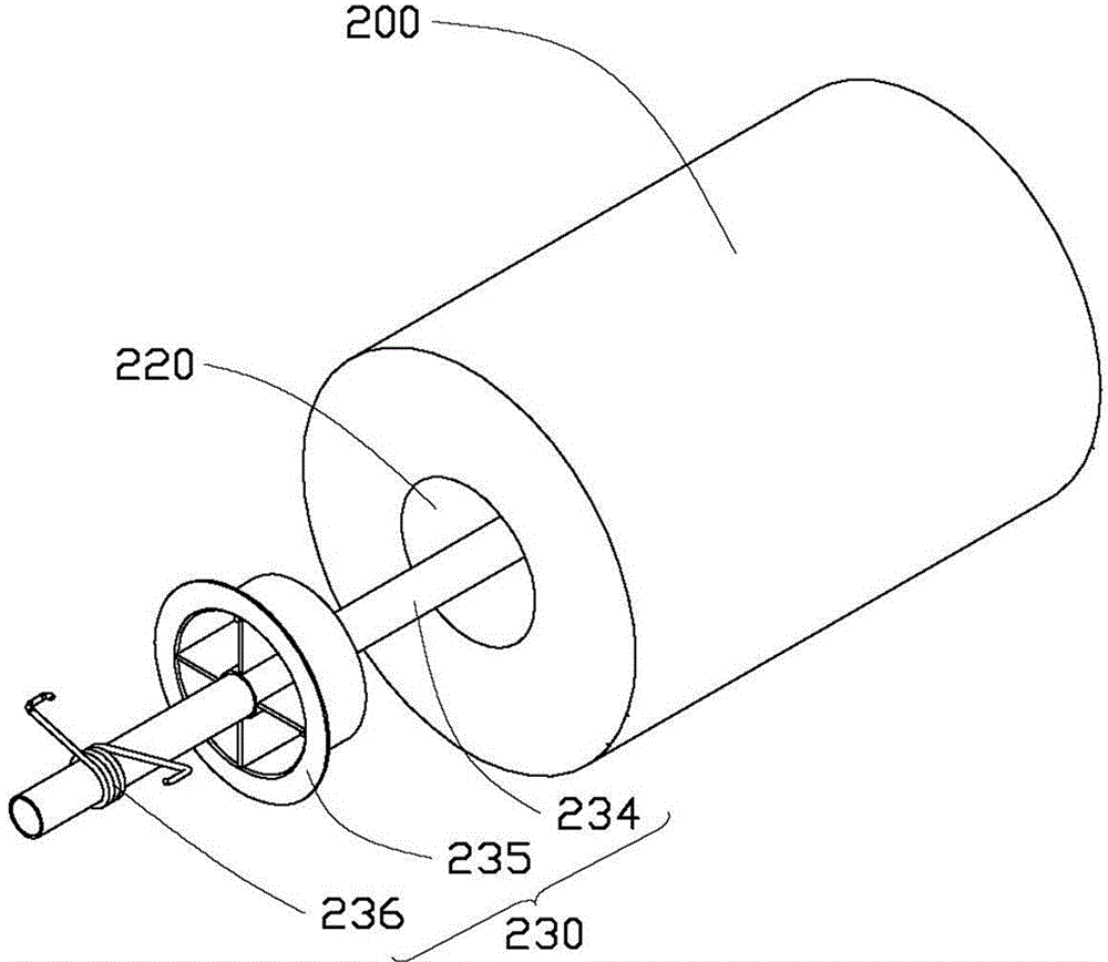 Roll paper box device