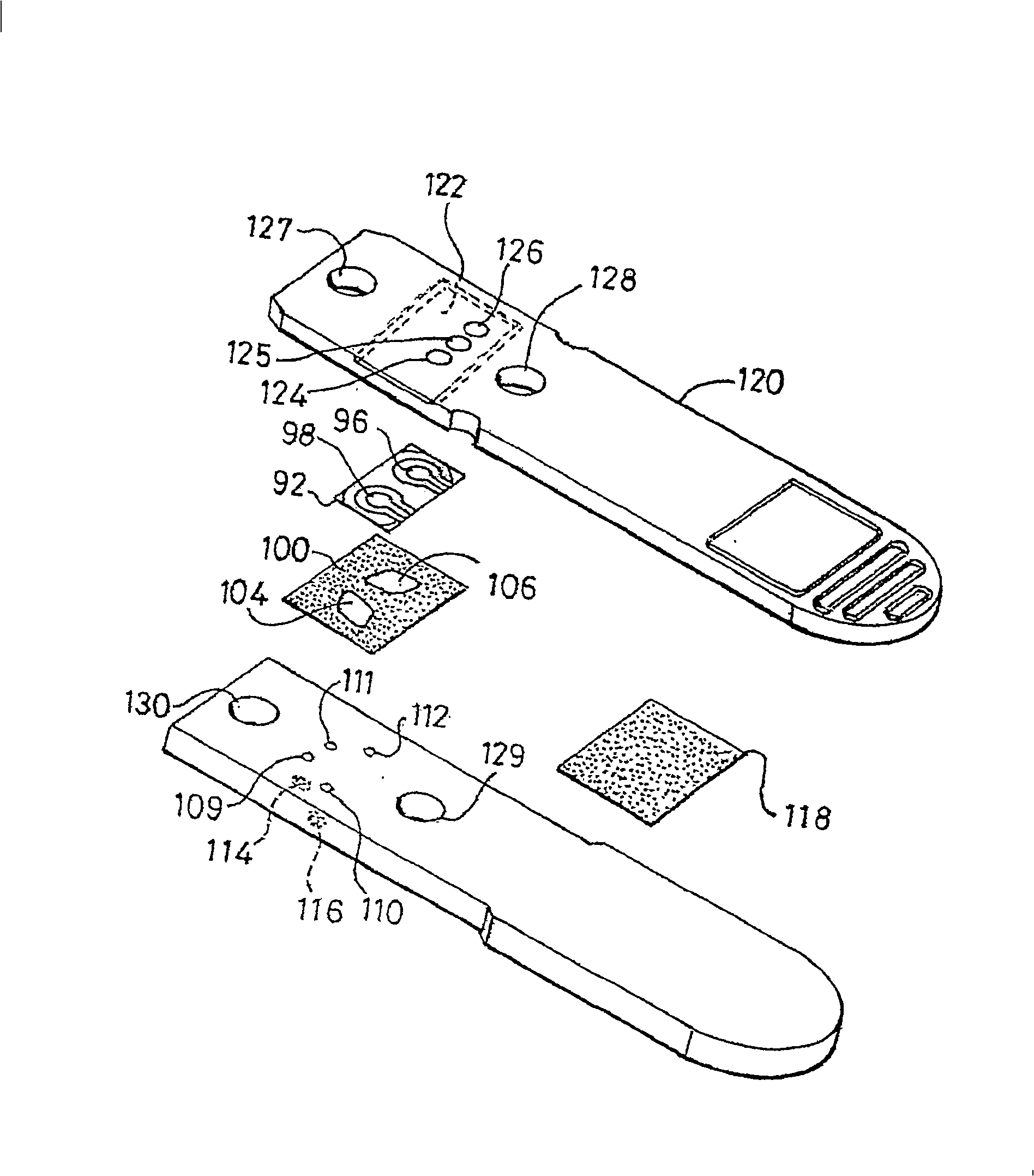 Cartridge for a fluid sample analyser