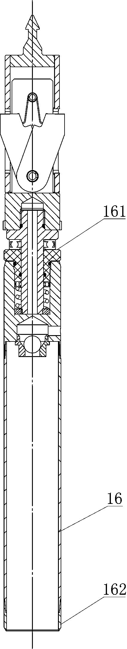 Deposit sediment core drilling process suitable for seabed rope core drilling machine