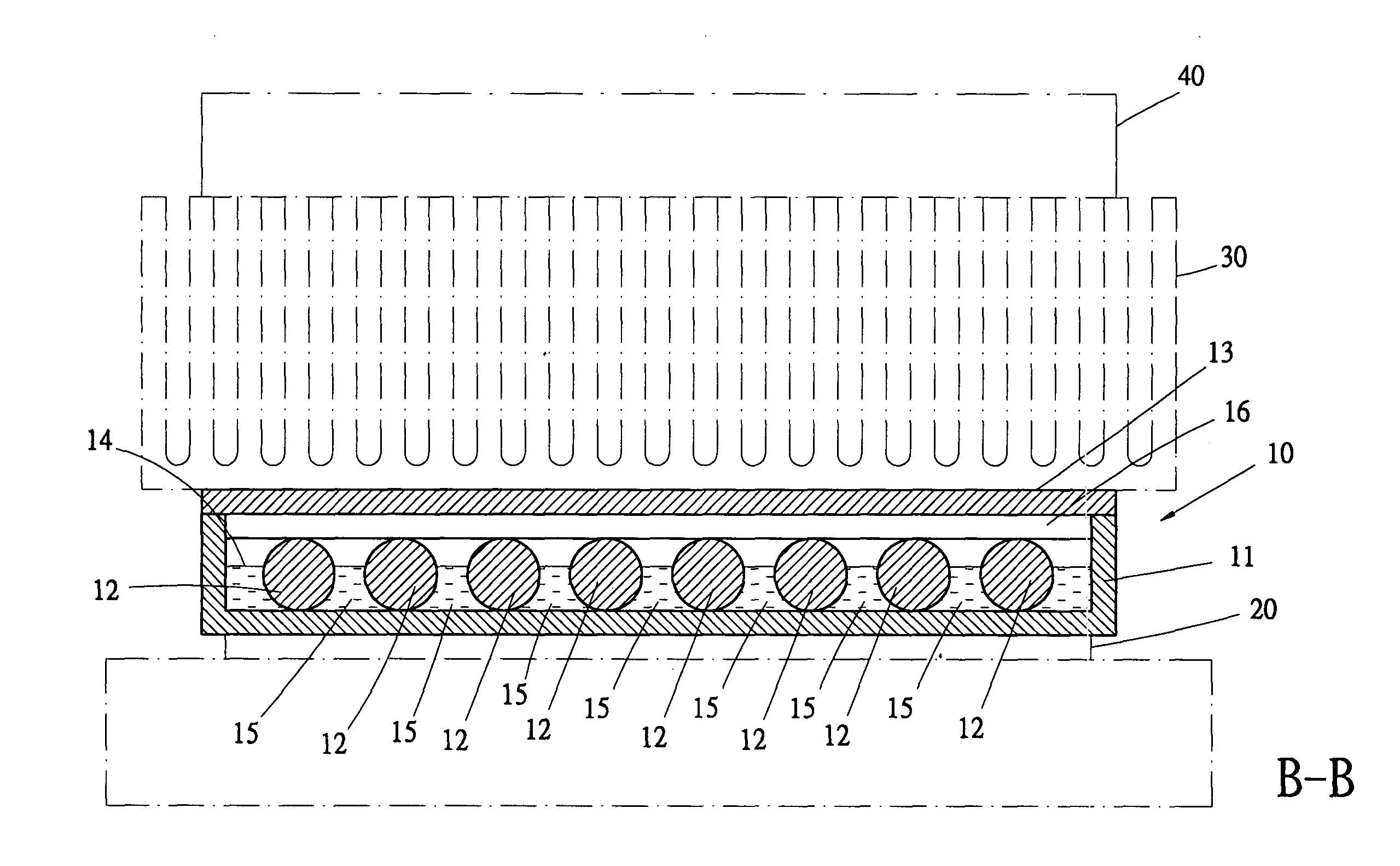 Heat conductive seat with liquid