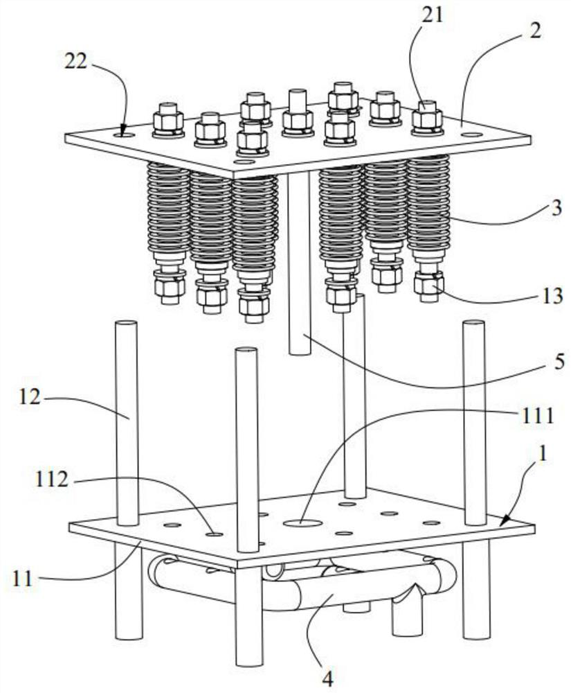 Corrugated pipe service life test device