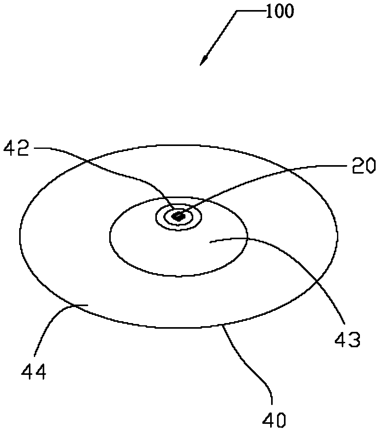 Lens component and LED lamp using the lens component