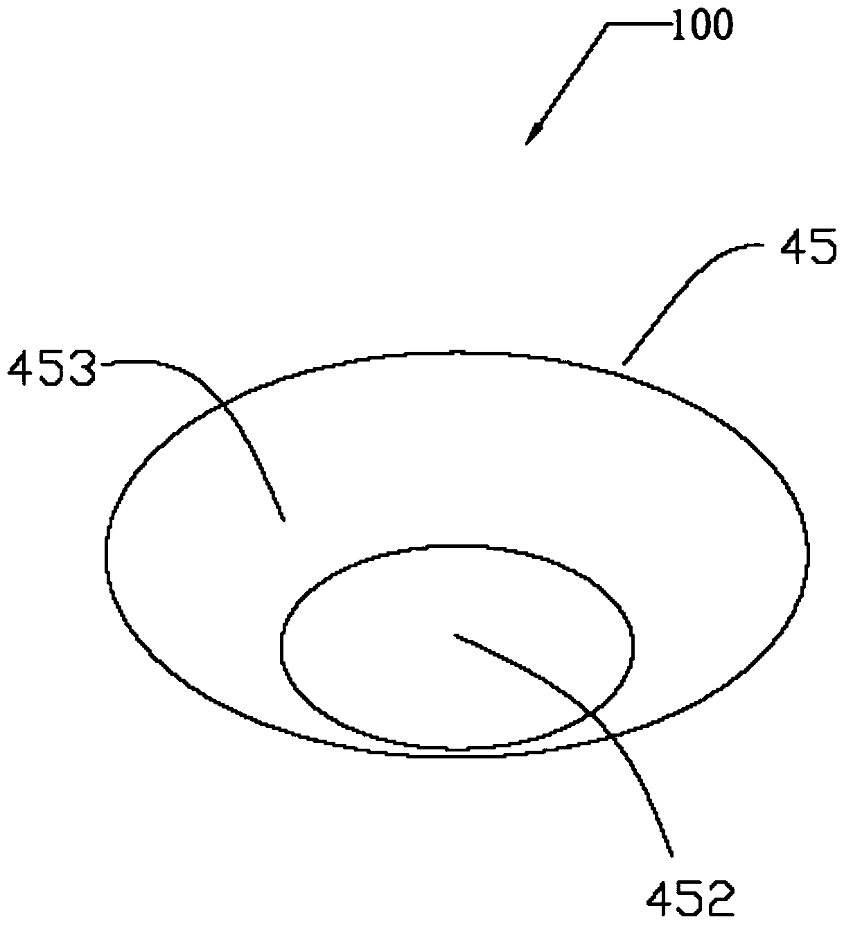 Lens component and LED lamp using the lens component