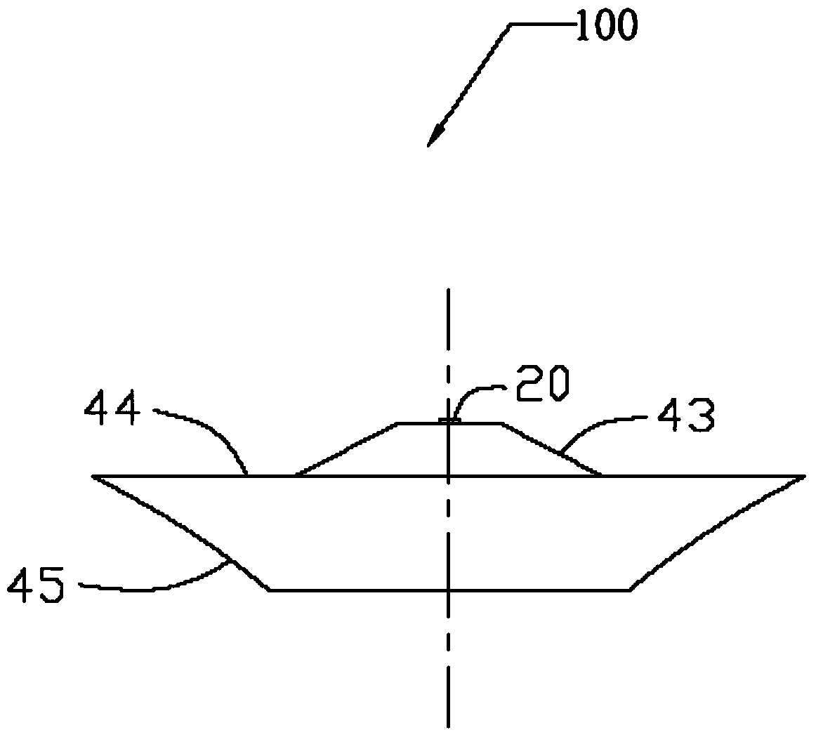 Lens component and LED lamp using the lens component