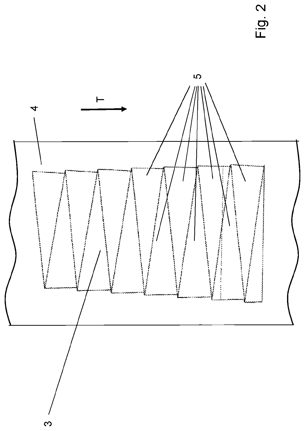 Output conveyor belt of a crosslapper