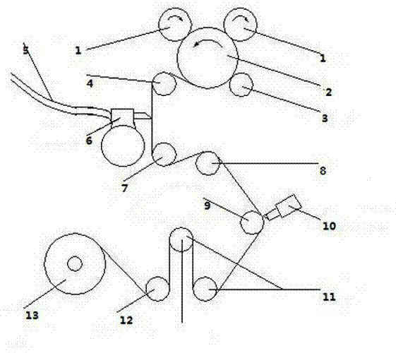 Swing type slitting knife device