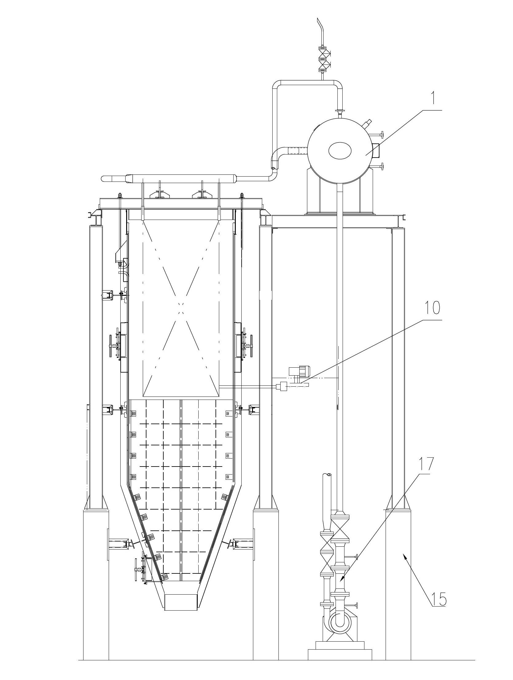 Boiler system using waste heat of flue gas of rotary hearth furnace