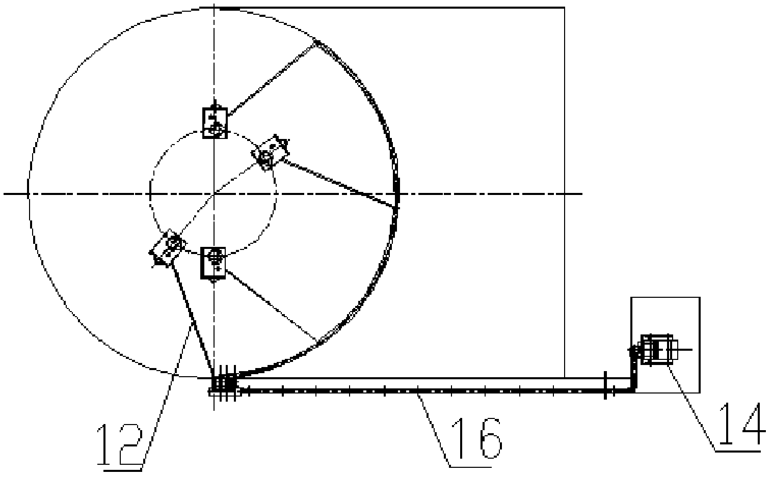 Reactor irradiation hydraulic driving device