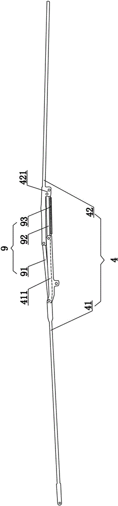 Self-energy-storing straight rib windproof self-recovery umbrella