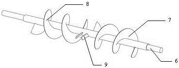 Spiral stirring pulper