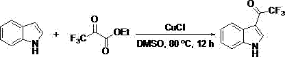 Synthesis method for 3-(trifluoroacetyl)indole derivative