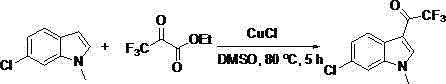 Synthesis method for 3-(trifluoroacetyl)indole derivative