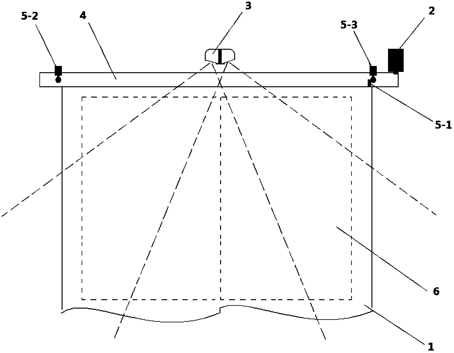 Laser remote-control curtain system