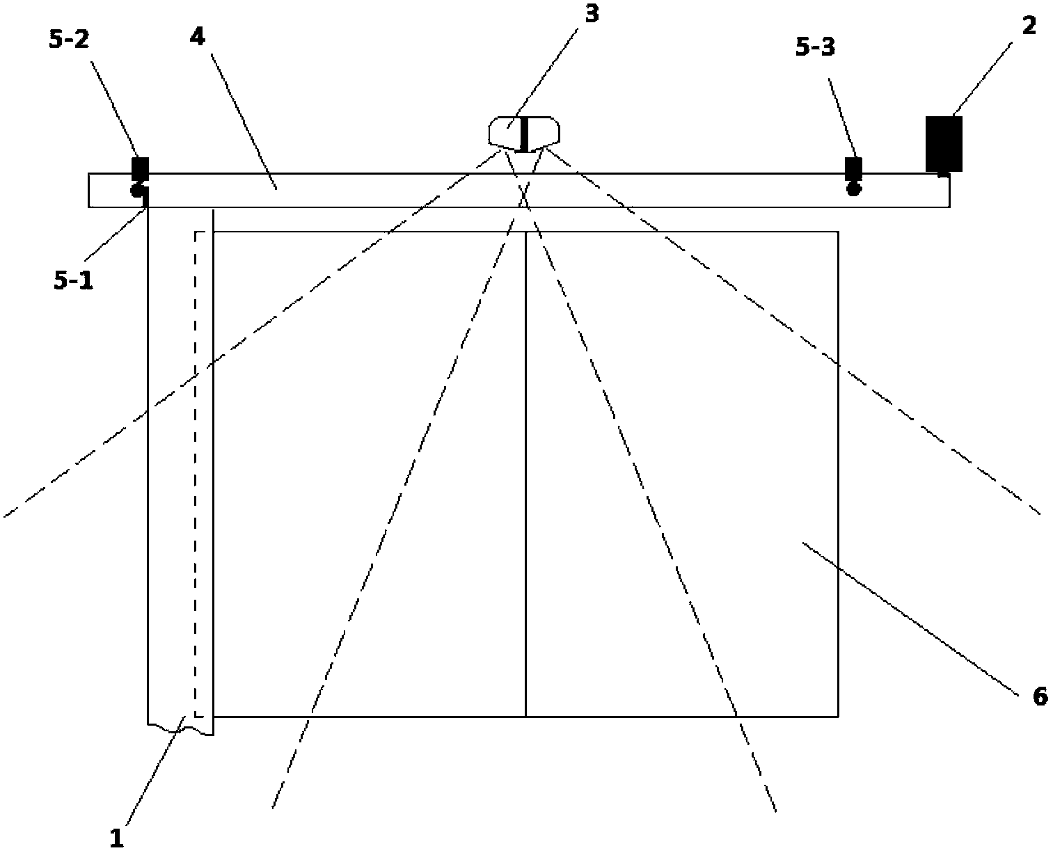 Laser remote-control curtain system