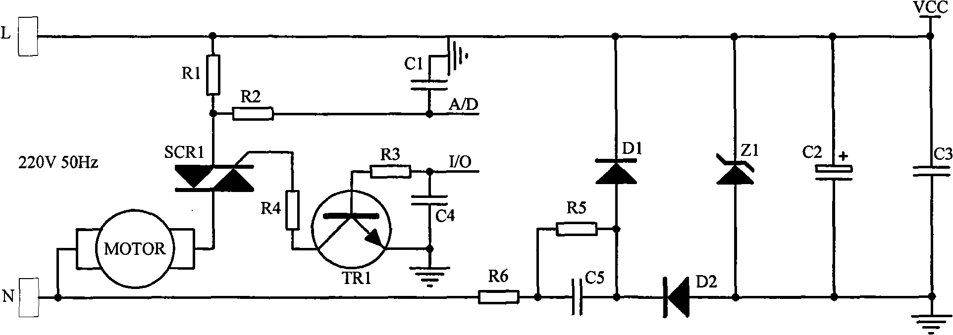 Serial excitation electromotor control device and its rotation speed control method