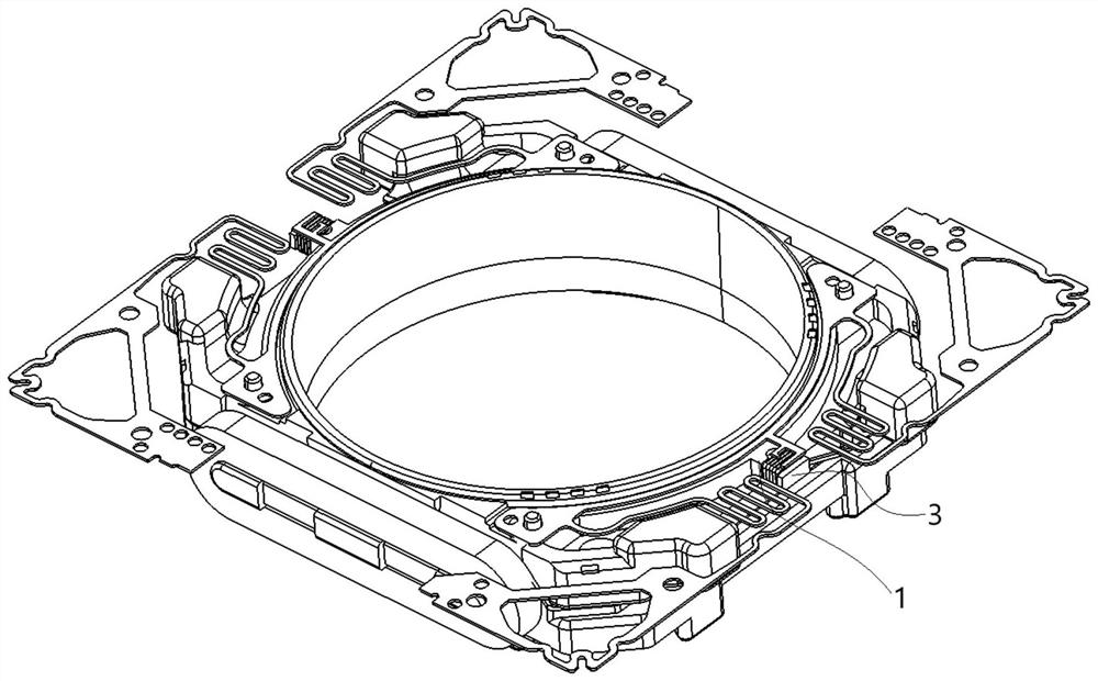 Wrapping post structure, carrier, lens driving device, photographic device and electronic product