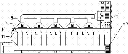 A kind of cold air setting equipment for fresh wet noodle production