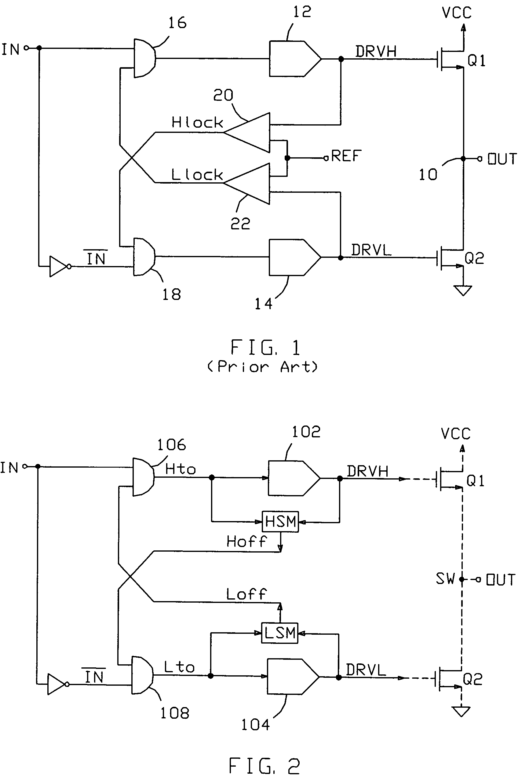 Anti-cross conduction drive control circuit and method