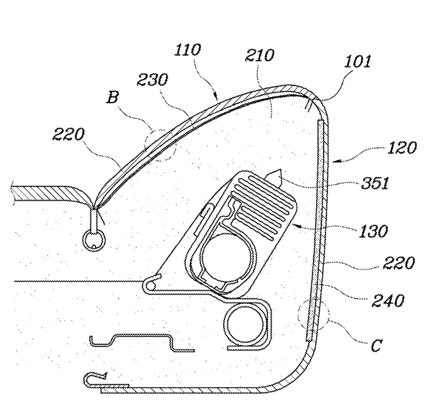 Seat with side airbag for vehicles