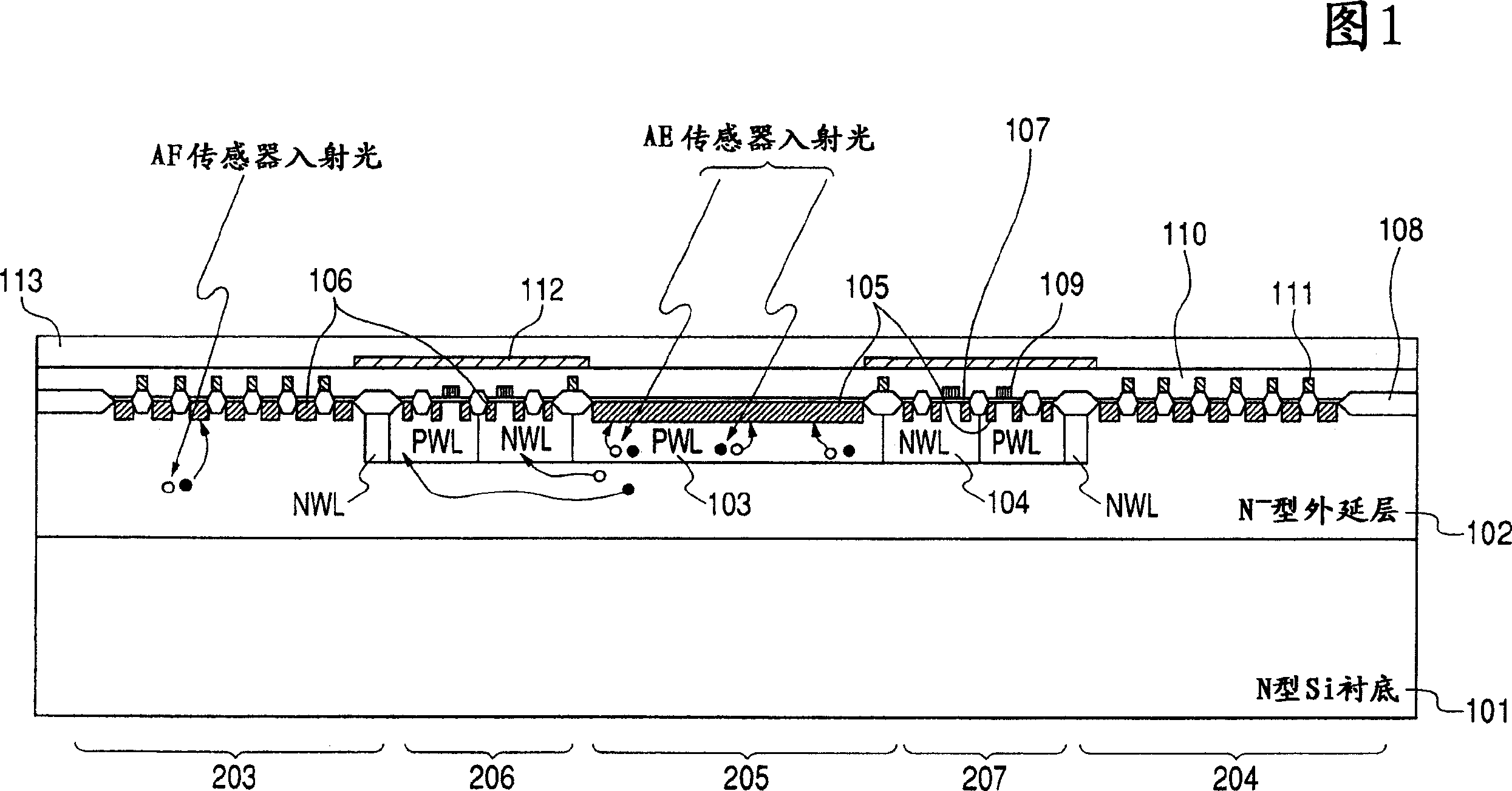 Solid camera device and camera using same