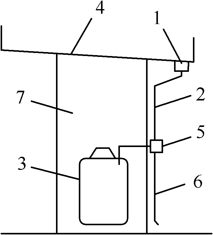 Bridge deck rainwater collecting and utilizing device and method