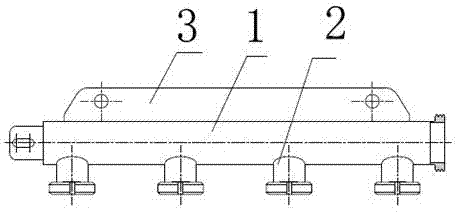 Material collecting component used for filter