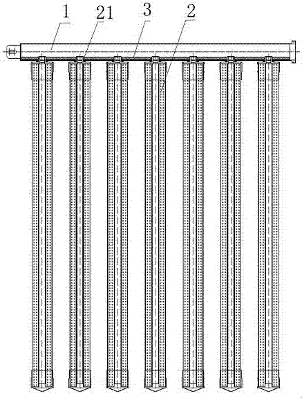 Material collecting component used for filter