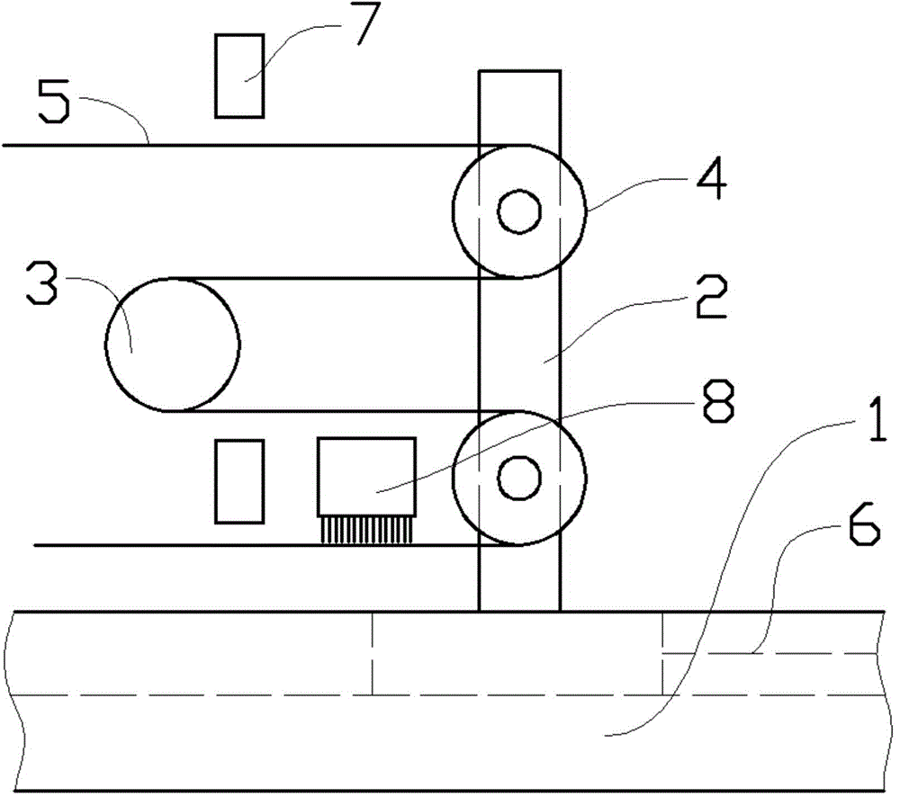 Continuous production device for cloth