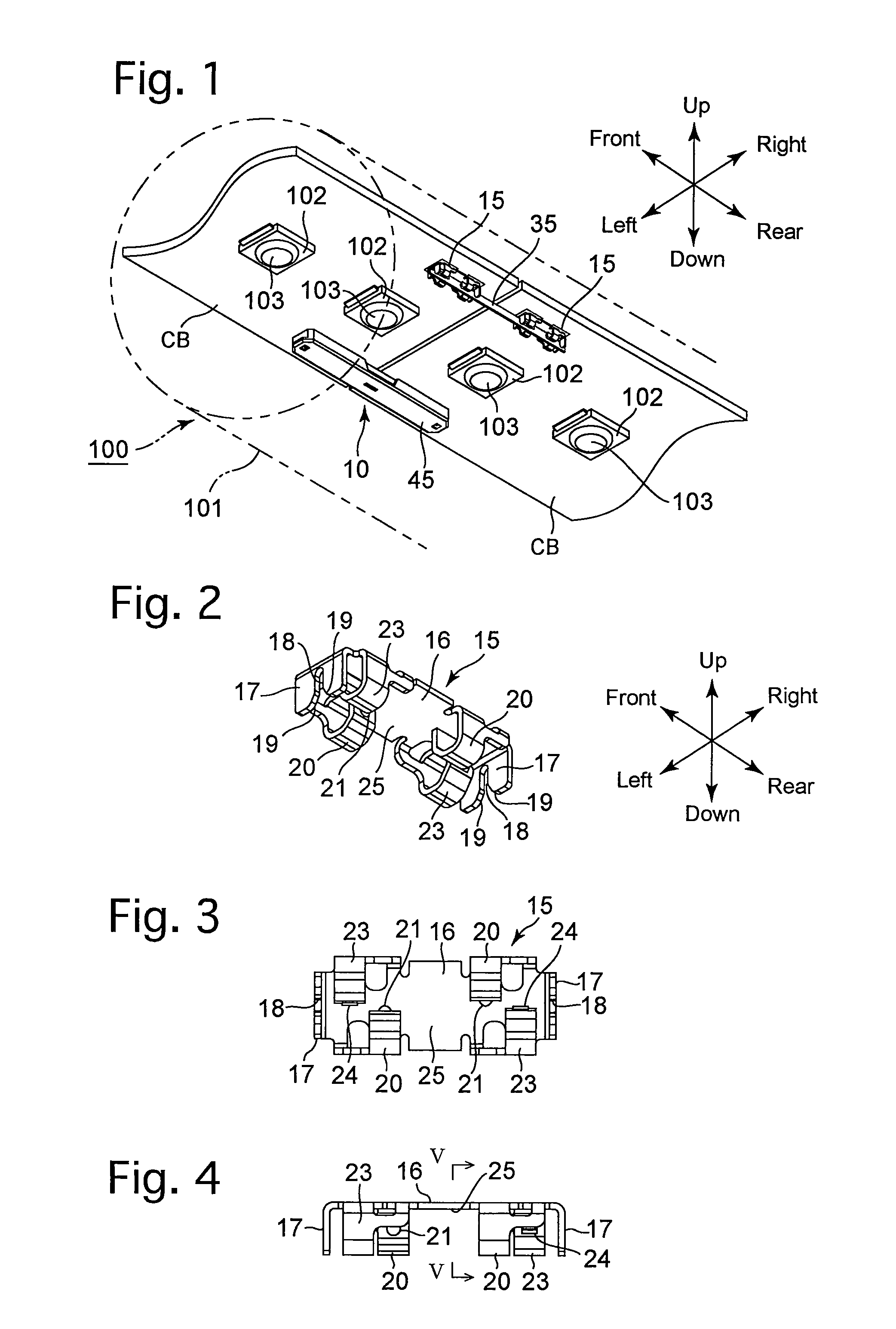 Connector, and LED lighting apparatus using the connector