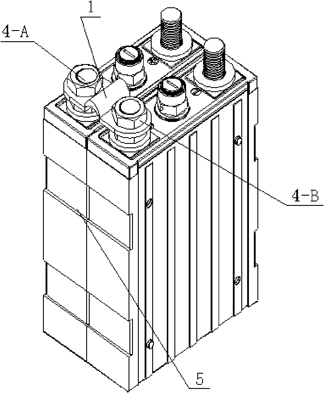 Conductive part for connecting batteries, battery connecting method and battery pack