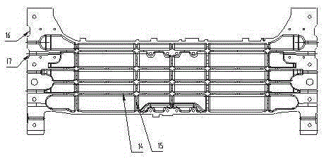 High-speed train connecting sleeper beam