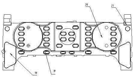 High-speed train connecting sleeper beam