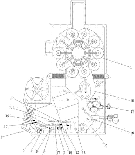 Water flow neatening device for automatic silk reeling machine