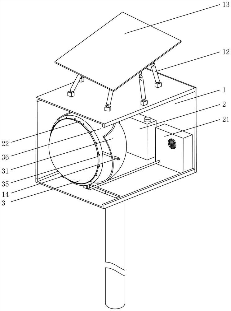 A mountain road wide-angle mirror device and cleaning method thereof